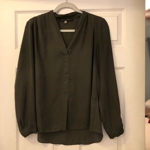 Army green blouse